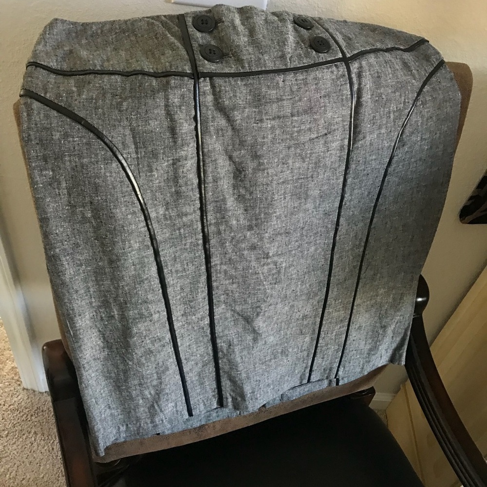 Gray & Black Skirt